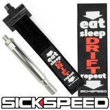 SCREW MOUNT HIGH STRENGTH RACING TOW STRAP WITH INTERCHANGEABLE BADGES