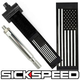 SCREW MOUNT HIGH STRENGTH RACING TOW STRAP WITH INTERCHANGEABLE FLAGS