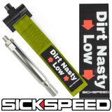 SCREW MOUNT HIGH STRENGTH RACING TOW STRAP WITH INTERCHANGEABLE BADGES