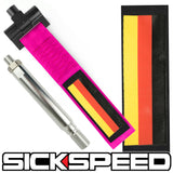 SCREW MOUNT HIGH STRENGTH RACING TOW STRAP WITH INTERCHANGEABLE FLAGS