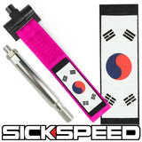 SCREW MOUNT HIGH STRENGTH RACING TOW STRAP WITH INTERCHANGEABLE FLAGS