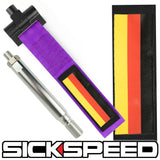 SCREW MOUNT HIGH STRENGTH RACING TOW STRAP WITH INTERCHANGEABLE FLAGS