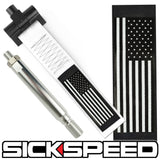 SCREW MOUNT HIGH STRENGTH RACING TOW STRAP WITH INTERCHANGEABLE FLAGS