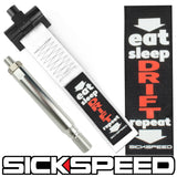 SCREW MOUNT HIGH STRENGTH RACING TOW STRAP WITH INTERCHANGEABLE BADGES
