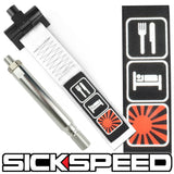 SCREW MOUNT HIGH STRENGTH RACING TOW STRAP WITH INTERCHANGEABLE BADGES