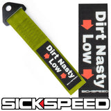 HIGH STRENGTH RACING TOW STRAP WITH INTERCHANGEABLE BADGES