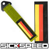 HIGH STRENGTH RACING TOW STRAP WITH INTERCHANGEABLE FLAGS