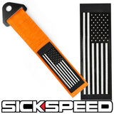 HIGH STRENGTH RACING TOW STRAP WITH INTERCHANGEABLE FLAGS