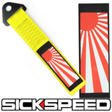 HIGH STRENGTH RACING TOW STRAP WITH INTERCHANGEABLE FLAGS