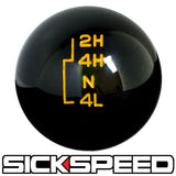 BLACK TRANSFER CASE SHIFT KNOB FOR FORD GEAR SHIFTER 4X4 4WD