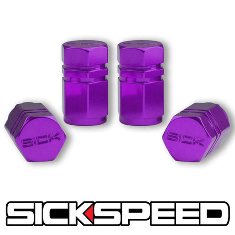 Purple valve stem sale caps