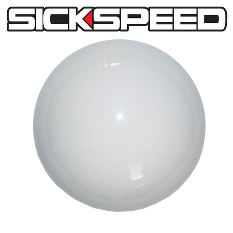 Sickspeed JDM White Gumball Shift Knob & Adapter For Automatic Transmission